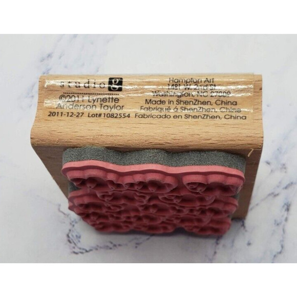 Hampton Art Studio G Lynette Anderson Taylor Fluffy Clouds Rubber Stamp - Picture 6 of 7